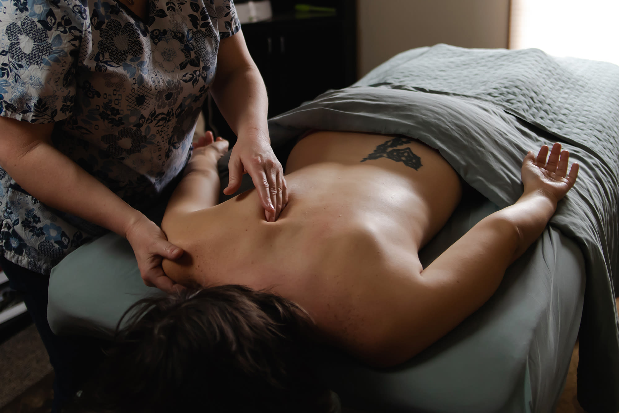 Therapeutic massage session at Body Balance